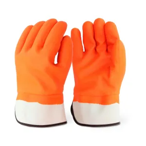 12 Pairs - Hi-Viz Orange PVC Propane Glove