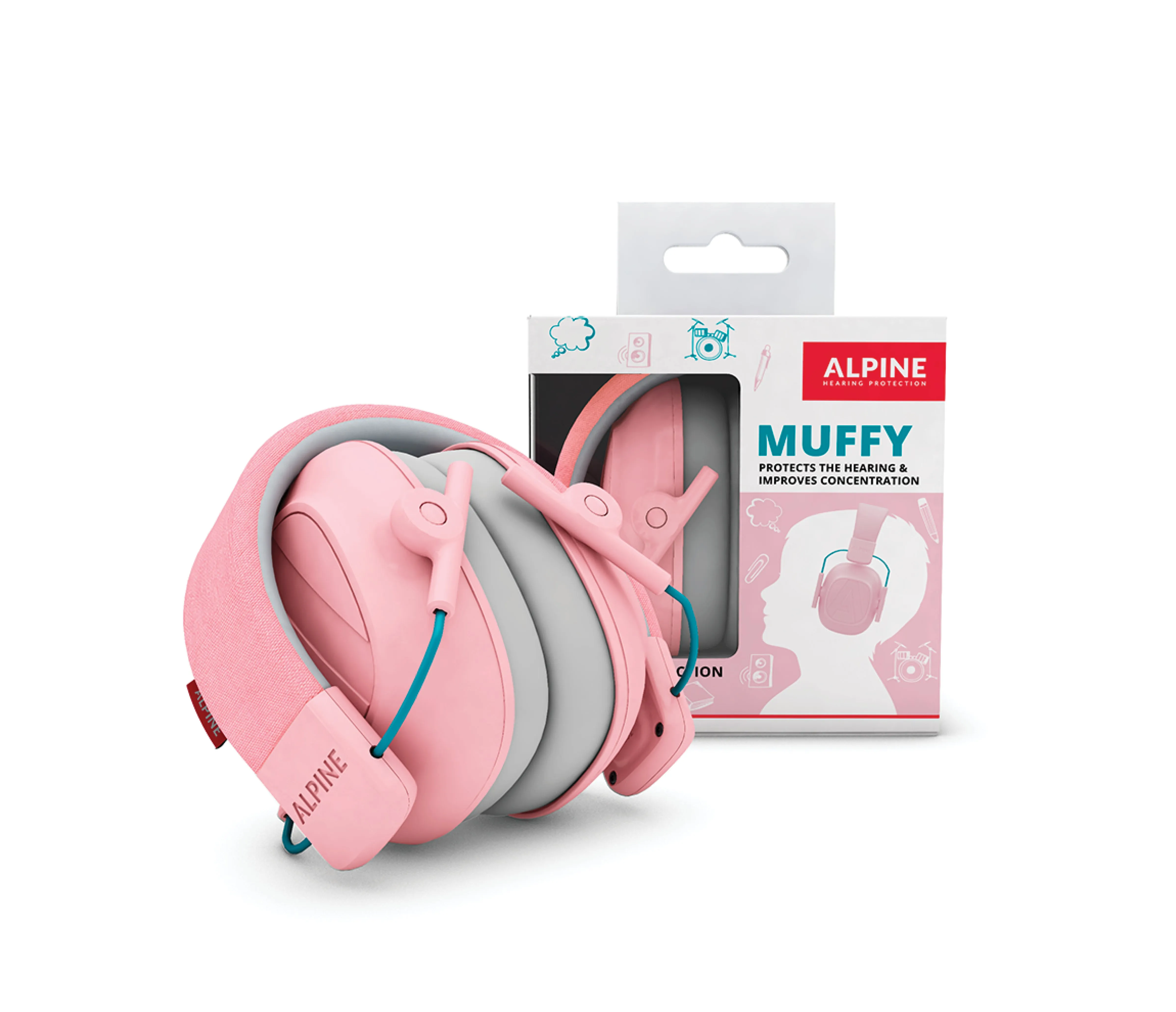 ALPINE Earmuffy For Kids - Pink