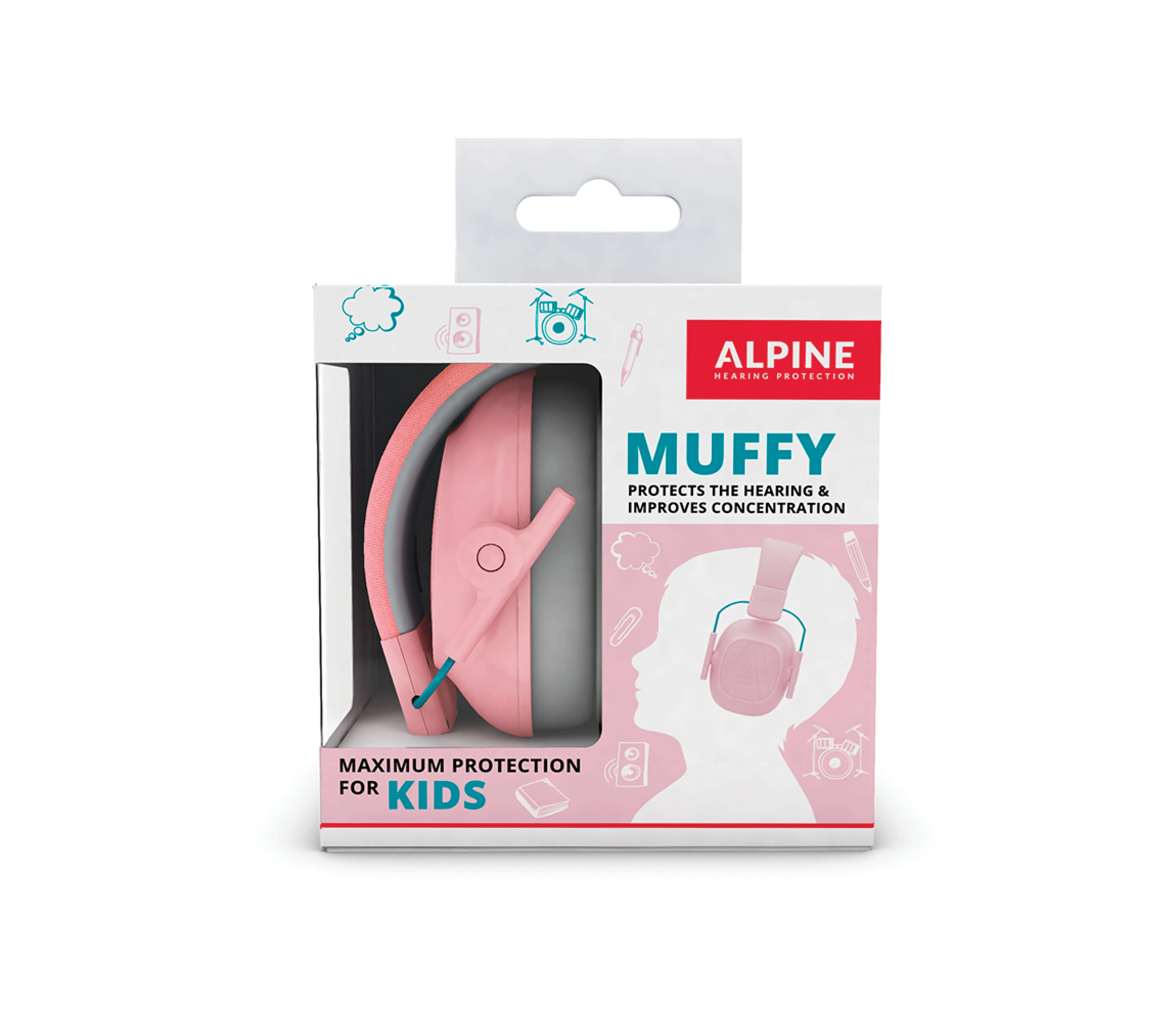 ALPINE Earmuffy For Kids - Pink