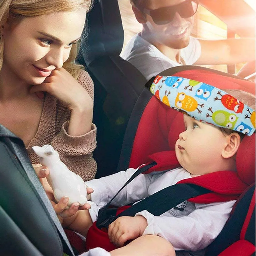 Baby Car Seat Adjustable Head & Neck Support - Safe Travel Pillow