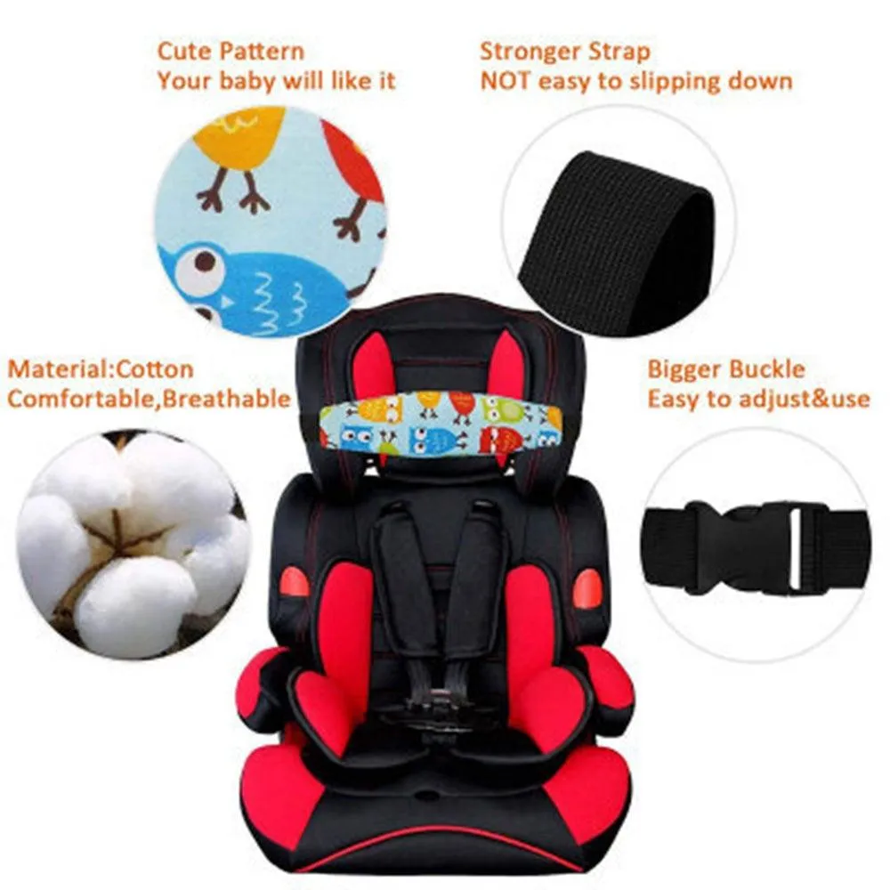 Baby Car Seat Adjustable Head & Neck Support - Safe Travel Pillow