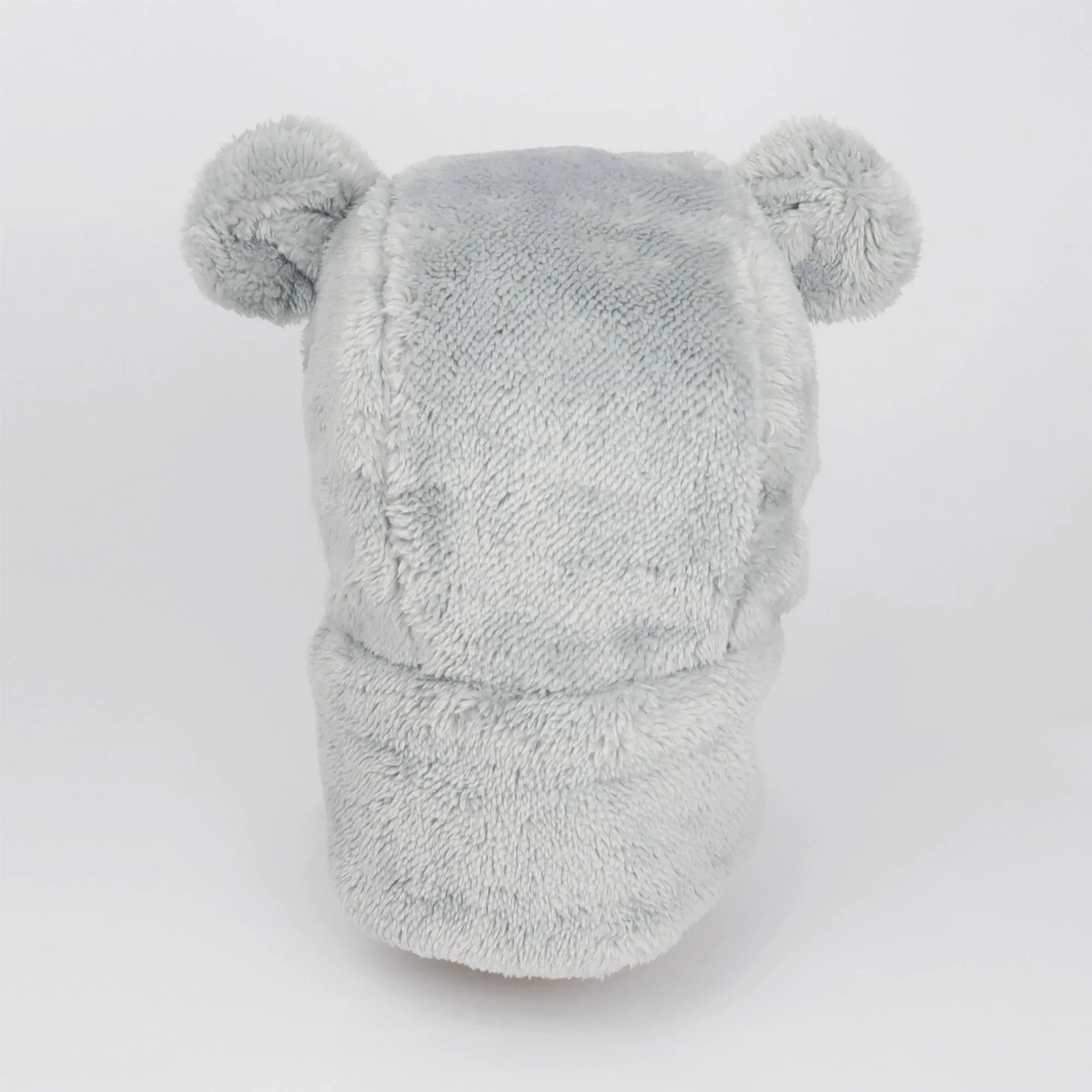 Baby Winter Earflap Bunny Bear Cozy Plush Fleece Hat | Bear Grey