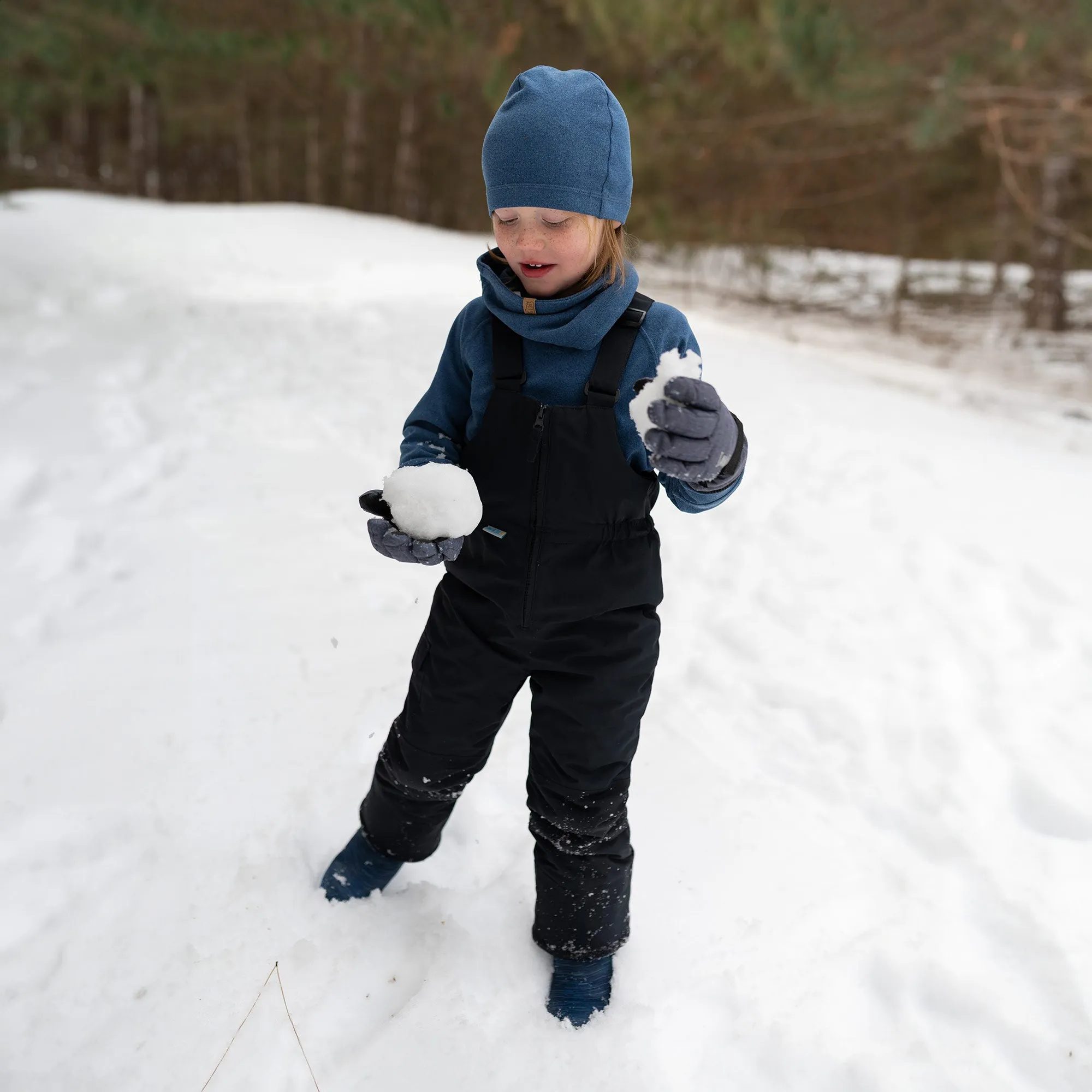 Black Toasty Dry Bib Snow Pants