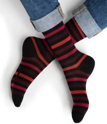 Bleuforet Men's Striped Cotton Socks