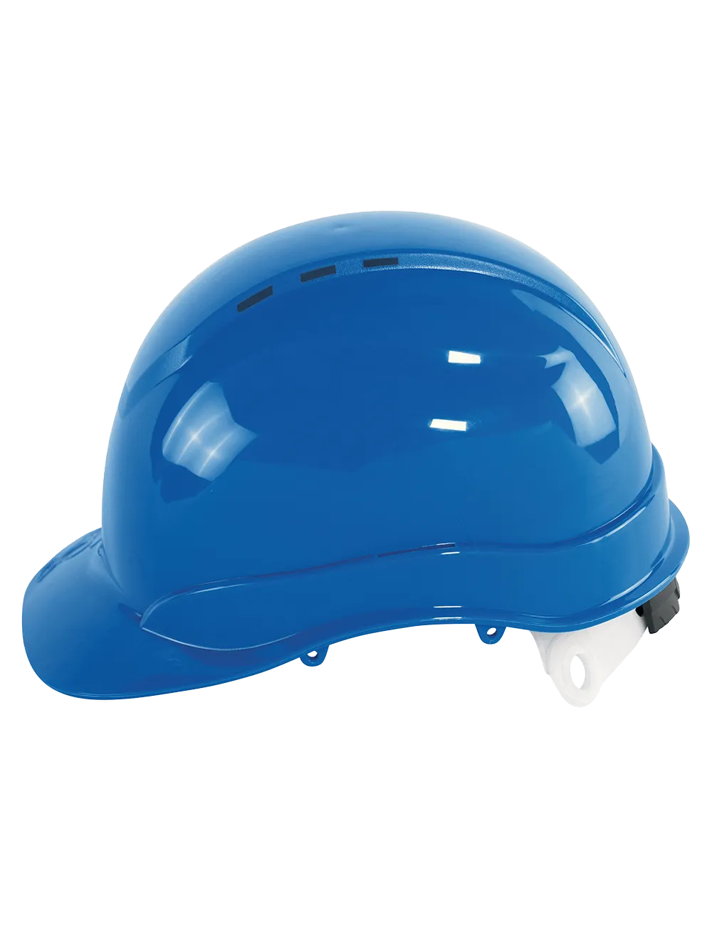 Bullhead Safety™ Head Protection Blue Vented Cap Style Hard Hat with Six-Point Ratchet Suspension - HH-C3-B