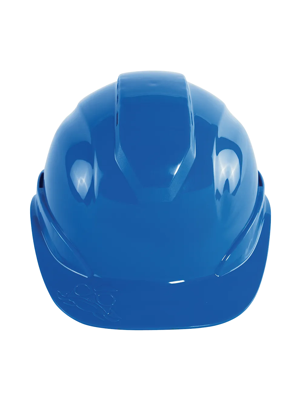 Bullhead Safety™ Head Protection Blue Vented Cap Style Hard Hat with Six-Point Ratchet Suspension - HH-C3-B