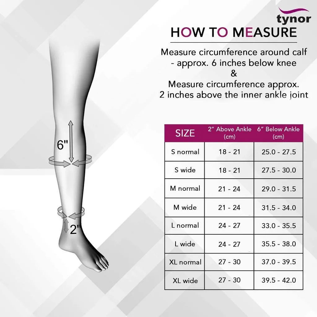 Compression Stocking Leg Below Knee Open Toe (Pair)