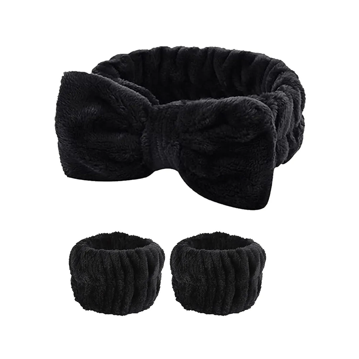 Coral Fleece Headband Set: Stylish Waterproof Hair Accessories