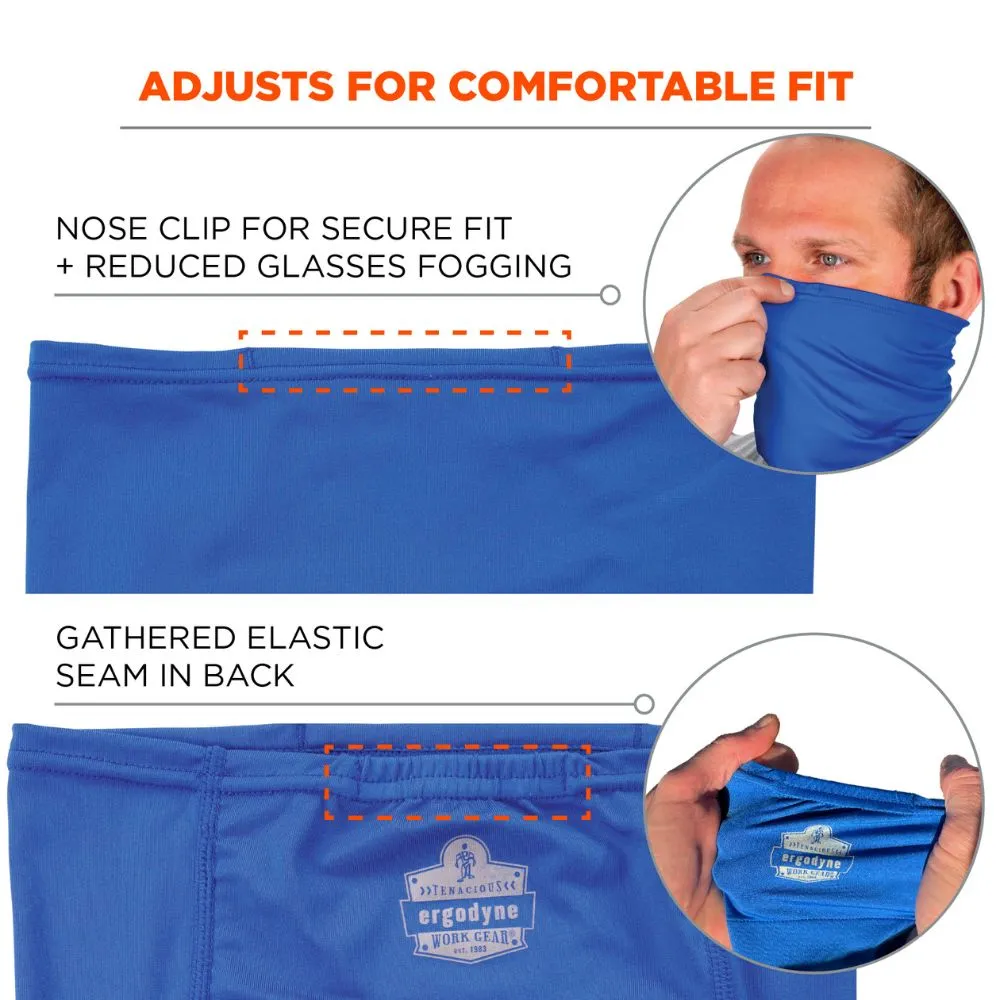 Ergodyne 42135 #6482 S/M Blue Cooling Neck Gaiter Bandana Pocket Kit