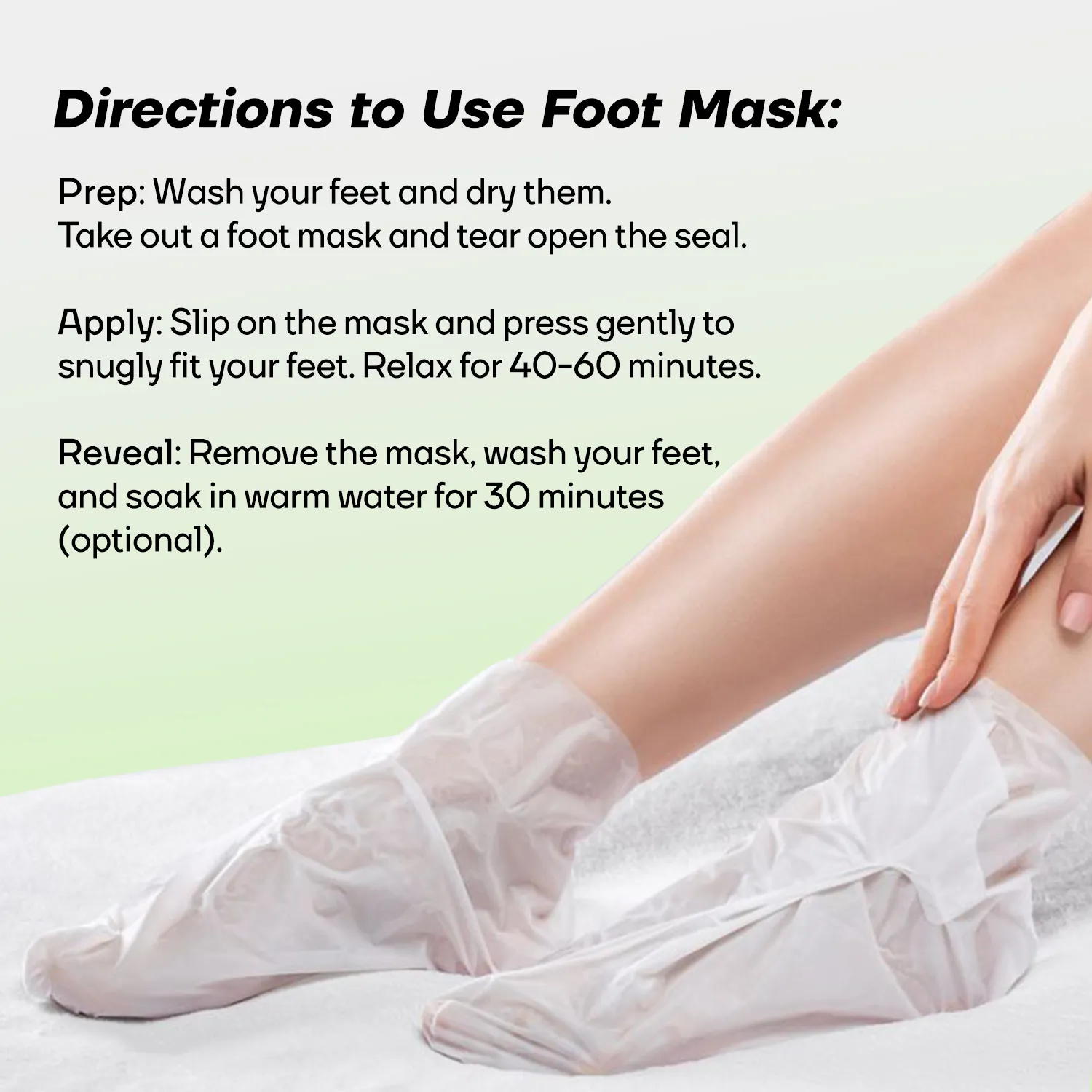 Foot Peeling Mask & Silicone Gel Heel Socks (COMBO)