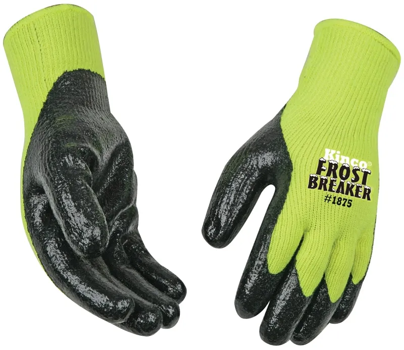 Frost Breaker 1875-L High-Visibility High-Dexterity Protective Gloves, Men's, L, Keystone Thumb, Knit Wrist Cuff :PR: QUANTITY: 1