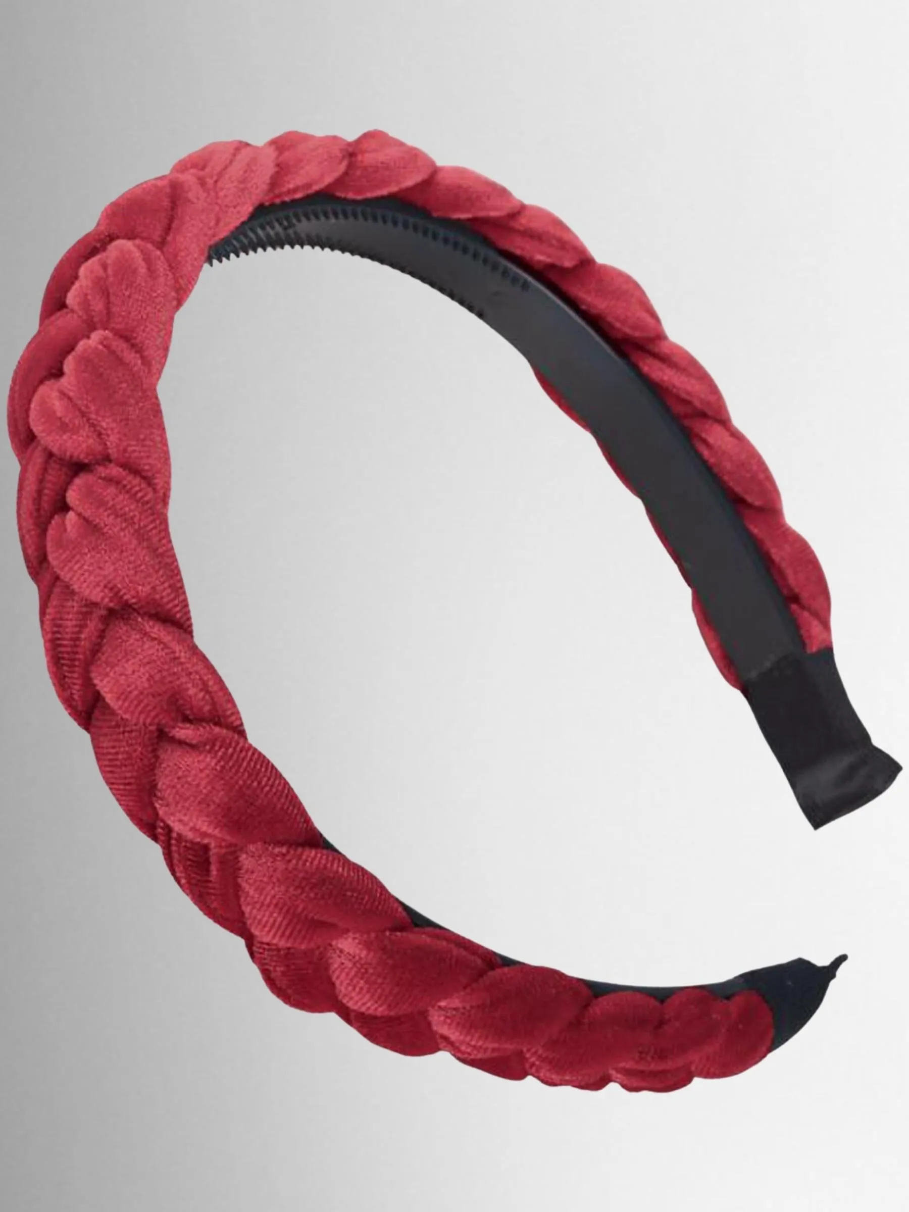 Girls and Women's Velvet Braided Headband