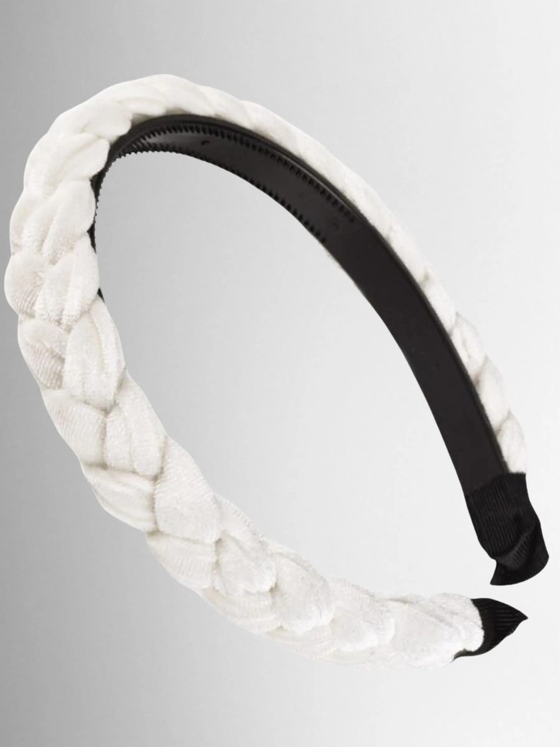 Girls and Womens Velvet Braided Headband