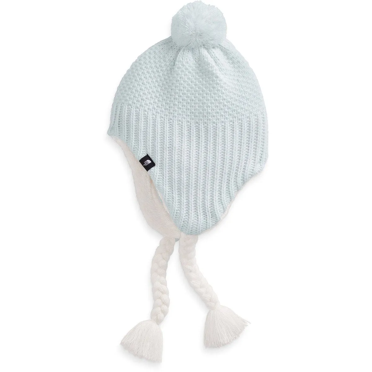 Girls' Purrl Stitch Earflap Beanie