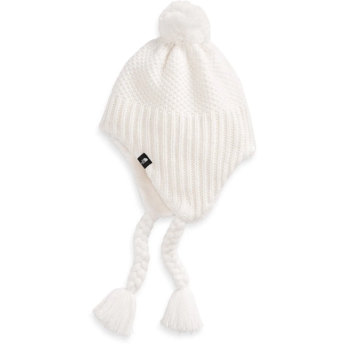 Girls' Purrl Stitch Earflap Beanie