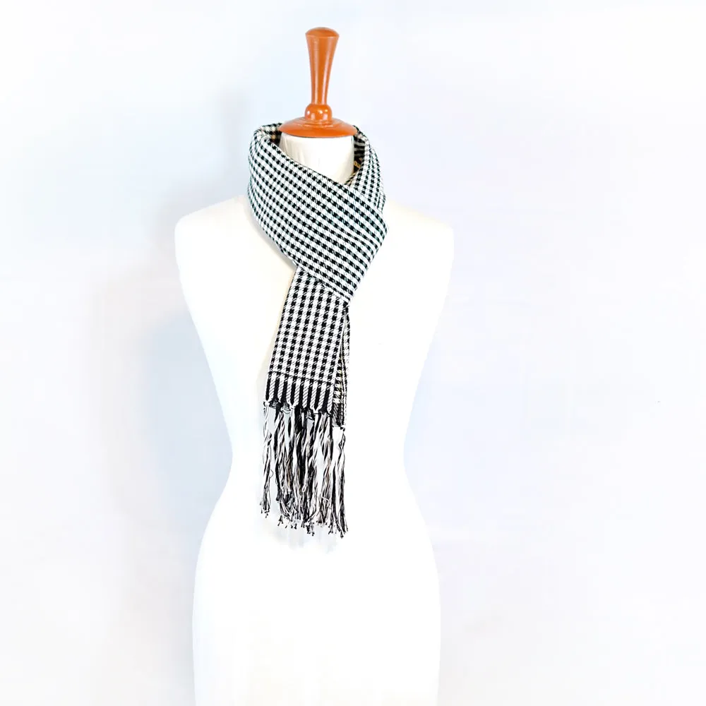 Greyscale Cotton Scarf