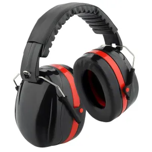 Hipa Safety Ear Defenders Nrr20db-Snr 22db Noise Reduction Safety Ear Muffs Ear Defenders For Gun Hunting Shooting Constructio Forestry Woodworking Black