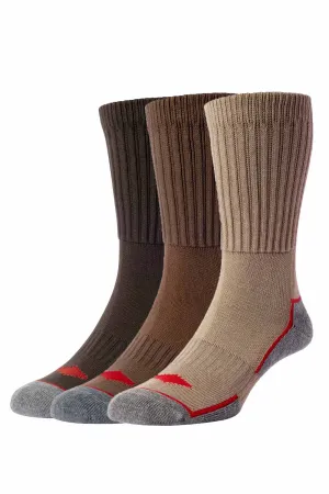 HJS Comfort Top Work Sock 6-11 Brown Mix