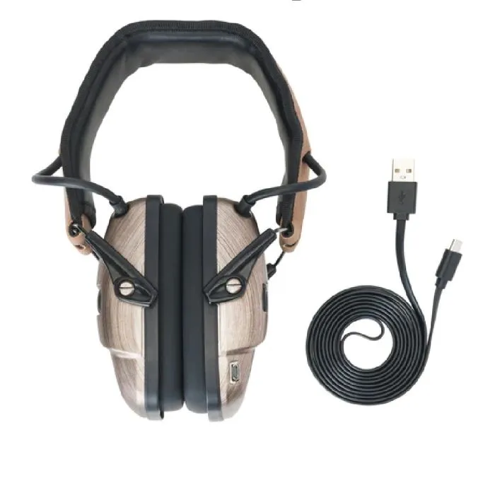 Honeywell Howard Leight R-02543 Impact Sport Electronic Shooting Earmuff with Bluetooth, Brushed Bronze, Medium/Large, Box of 2