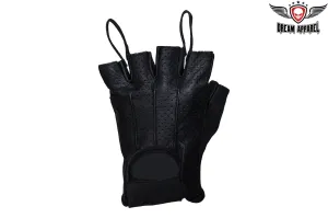 Nappa Leather Fingerless Riding Gloves