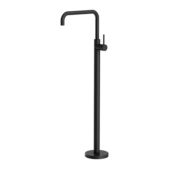 Nero Mecca Freestanding Bath Mixer Square Shape Matte Black