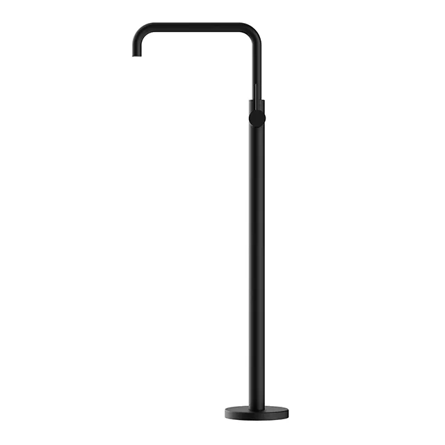 Nero Mecca Freestanding Bath Mixer Square Shape Matte Black