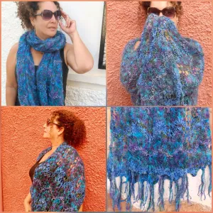 Precious Lapiz Shawl/Scarf