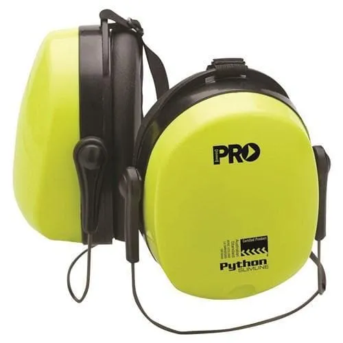 Pro Choice Python Earmuffs Hi-vis - Slim-fit, Neck Band - EMPYTNB