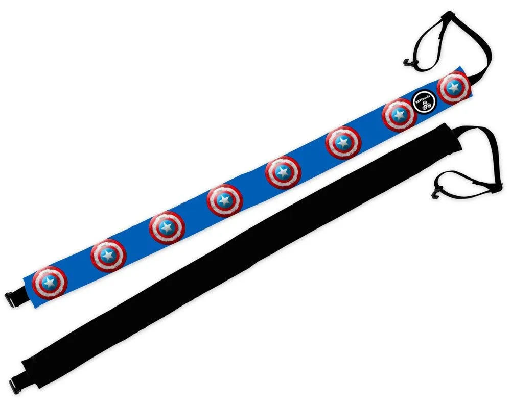 RAVEbandz Adjustable Headbands Superhero - (Captain America)