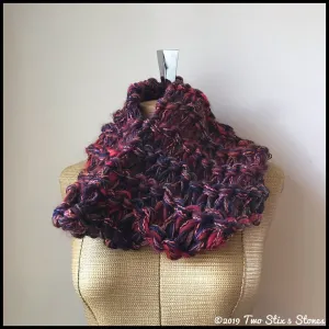 Red Tweed Vegan Friendly Cowl/Neckwarmer