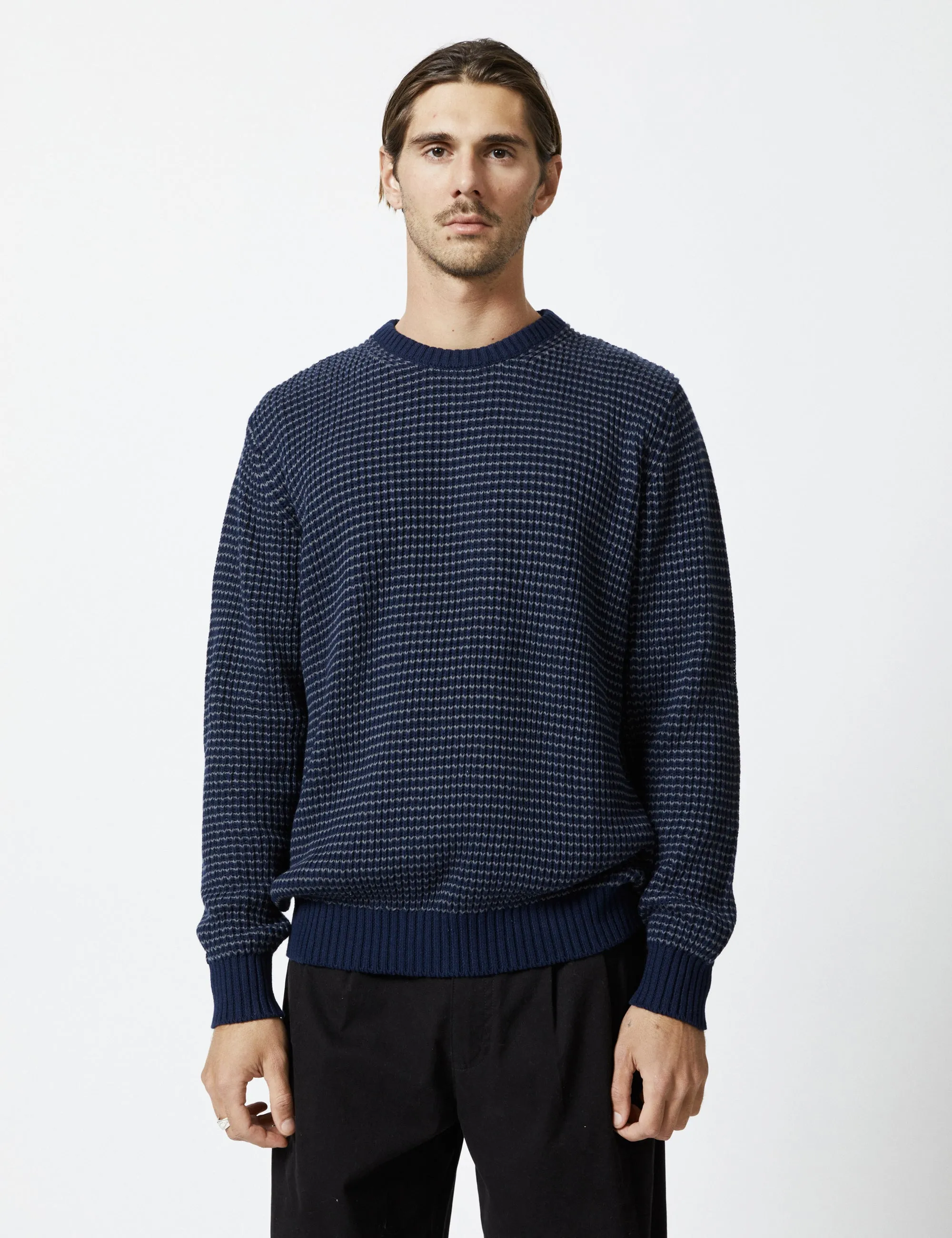 Sailor Chunky Knit - Navy/Graphite