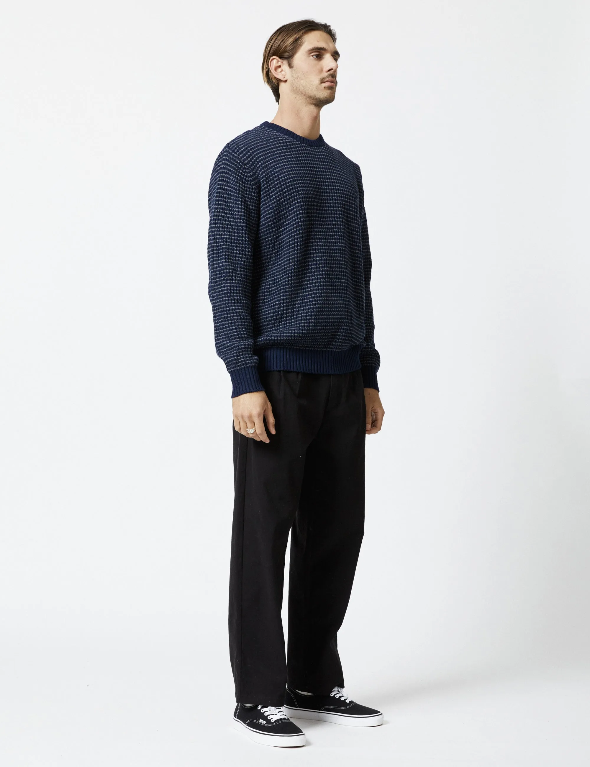 Sailor Chunky Knit - Navy/Graphite