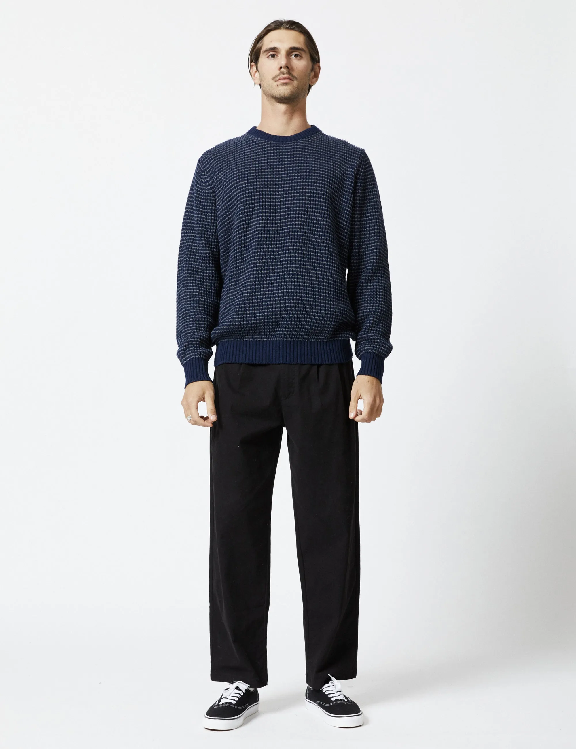 Sailor Chunky Knit - Navy/Graphite