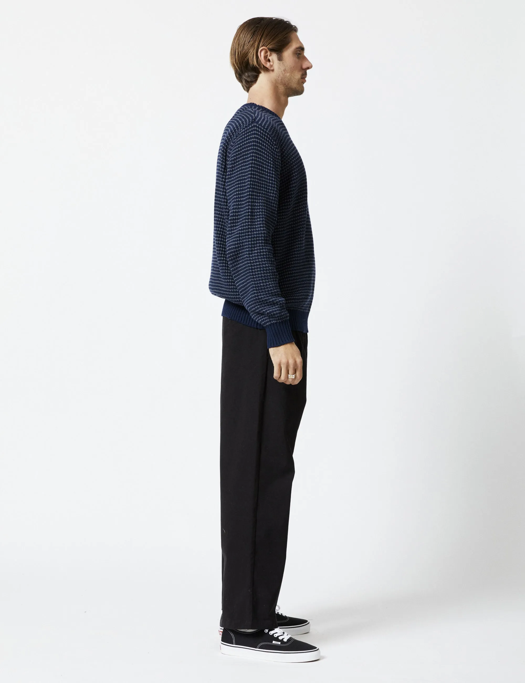 Sailor Chunky Knit - Navy/Graphite